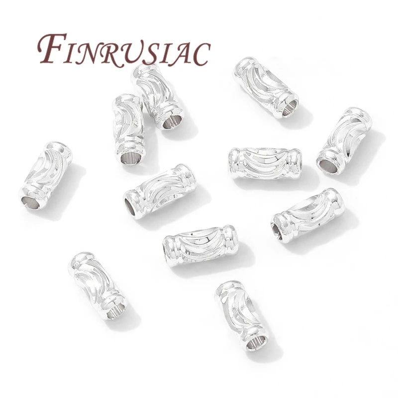 3mm*7mm Tube Beads Spacer Beads 18K Gold Plated Separators For Beads,DIY Jewelry Making Supplies,Necklace/Bracelets Accessories